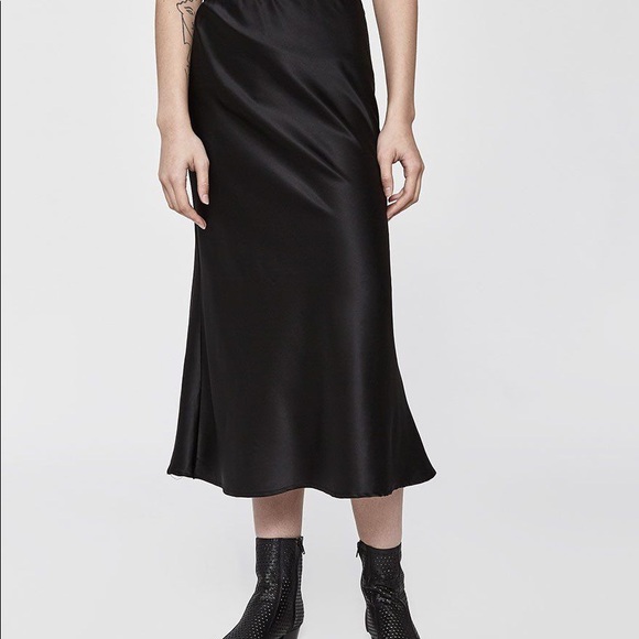stelen Dresses & Skirts - [Stelen] Madina Silk Slip Skirt in Black
